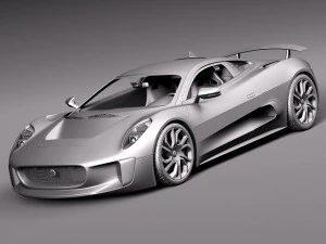 Jaguar CX75 2014 3D Model