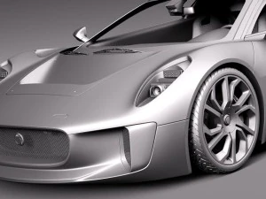 Jaguar CX75 2014 3D Model
