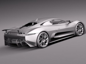 Jaguar CX75 2014 3D 모델