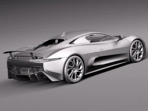 Jaguar CX75 2014 3D Model
