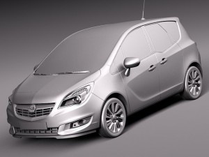 Opel Meriva 2014 Model 3D