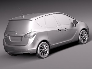Opel Meriva 2014 Model 3D