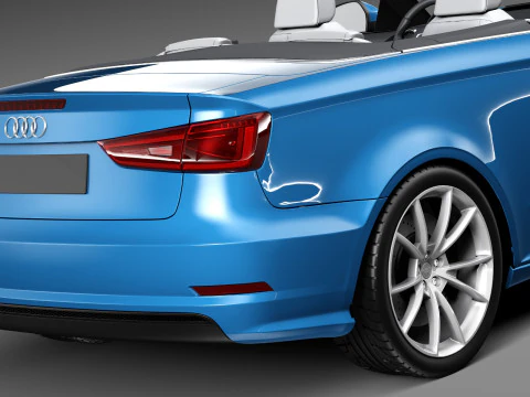 Audi A3 Cabriolet 2014 3D Model