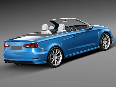 Audi A3 Cabriolet 2014 3D Model