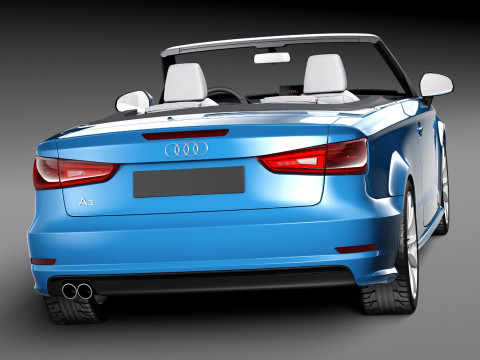 Audi A3 Cabriolet 2014 Modello 3D