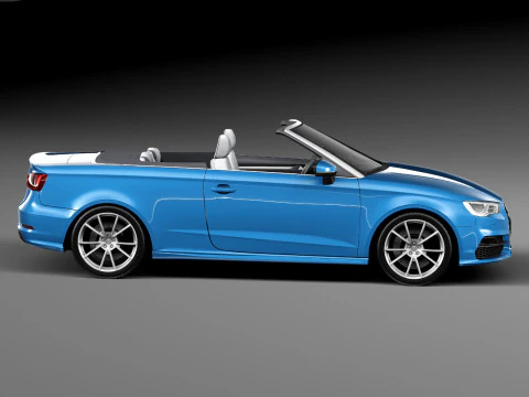 Audi A3 Cabriolet 2014 3D Model
