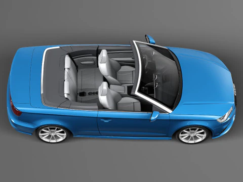 Audi A3 Cabriolet 2014 3D Model