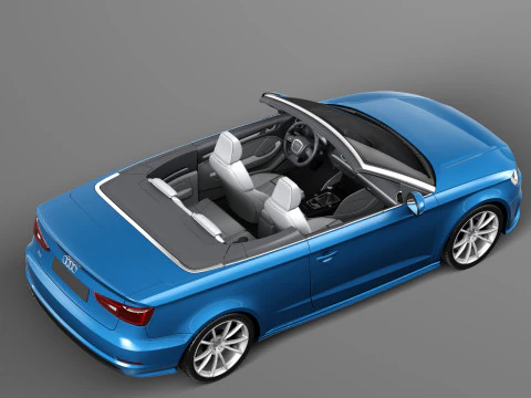 Audi A3 Cabriolet 2014 3D Model