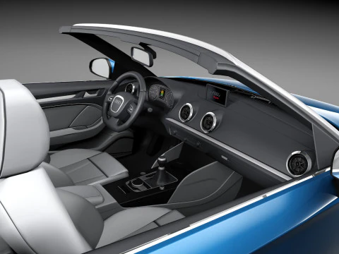 Audi A3 Cabriolet 2014 3D Model
