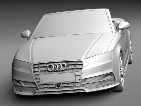 Audi A3 Cabriolet 2014 Modello 3D