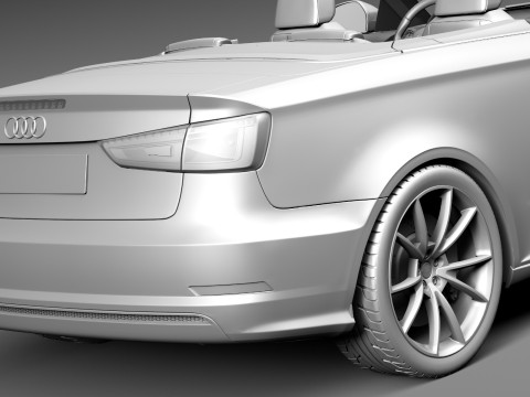 Audi A3 Cabriolet 2014 Modello 3D