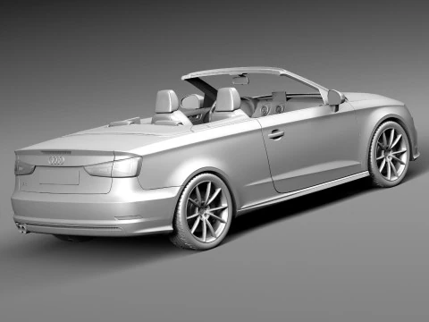 Audi A3 Cabriolet 2014 3D Model
