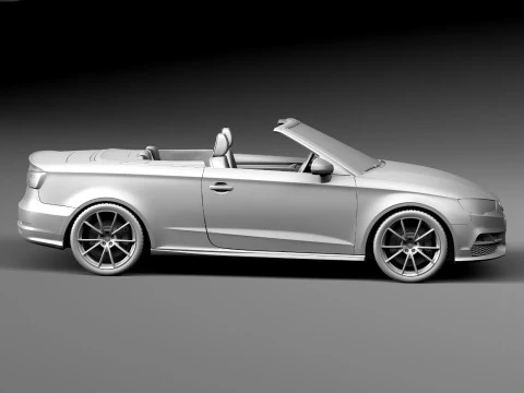 Audi A3 Cabriolet 2014 3D Model