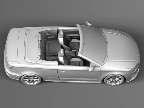 Audi A3 Cabriolet 2014 3D Model
