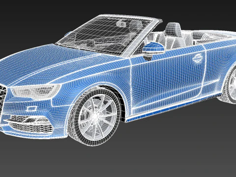Audi A3 Cabriolet 2014 3D Model