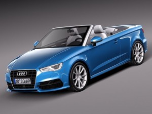 Audi A3 Cabriolet 2014 3D Model
