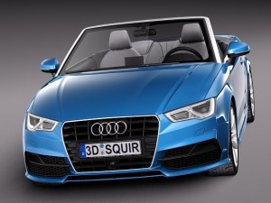 Audi A3 Cabriolet 2014 3D मॉडल