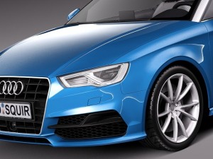 Audi A3 Cabriolet 2014 3D मॉडल