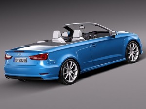 Audi A3 Cabriolet 2014 3D मॉडल