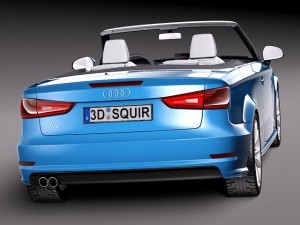 Audi A3 Cabriolet 2014 3D मॉडल
