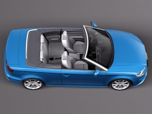 Audi A3 Cabriolet 2014 3D मॉडल