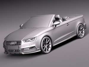 Audi A3 Cabriolet 2014 3D मॉडल