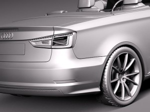 Audi A3 Cabriolet 2014 3D मॉडल