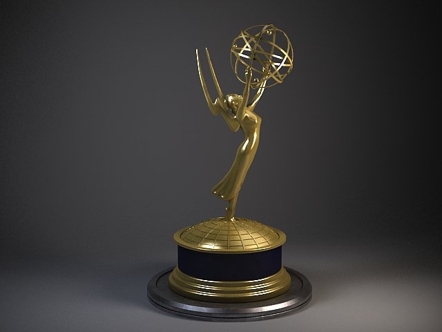 Emmy Award 3D Модель .c4d .max .obj .3ds .fbx .stl .blend 