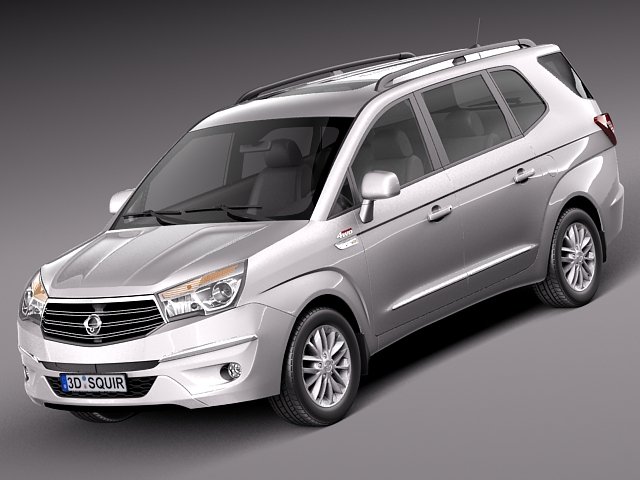 Ssangyong Rodius Turismo 2014 3D मॉडल .c4d .max .obj .3ds .fbx .stl .blend 