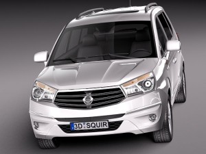 Ssangyong Rodius Turismo 2014 3D मॉडल