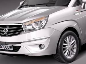 Ssangyong Rodius Turismo 2014 3D मॉडल
