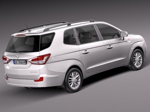 Ssangyong Rodius Turismo 2014 3D मॉडल