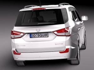 Ssangyong Rodius Turismo 2014 3D मॉडल
