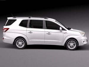 Ssangyong Rodius Turismo 2014 3D मॉडल