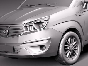 Ssangyong Rodius Turismo 2014 3D मॉडल
