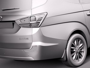 Ssangyong Rodius Turismo 2014 3D मॉडल
