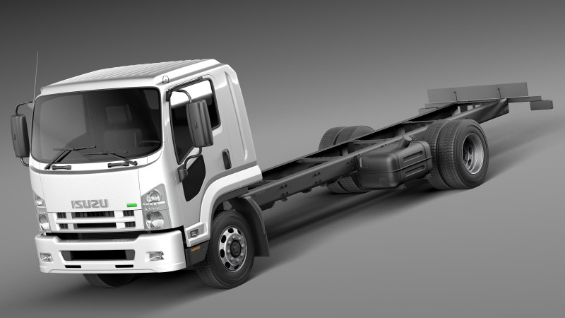 ISUZU F-series 2013 3D Model .c4d .max .obj .3ds .fbx .stl .blend 