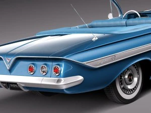 Chevrolet Impala Convertible 1961 року 3D Модель