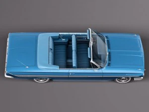 Chevrolet Impala Convertible 1961 року 3D Модель