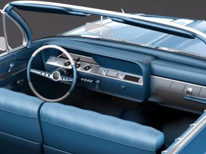 Chevrolet Impala Convertible 1961 року 3D Модель