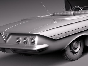 Chevrolet Impala Convertible 1961 3D Модель