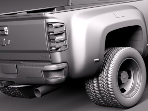 Chevrolet Silverado HD 2015 Modello 3D