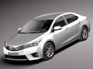 Toyota Corolla Europe Version 2014 3D 모델