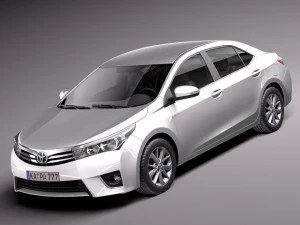टोयोटा कोरोला यूरोप संस्करण 2014 3D मॉडल