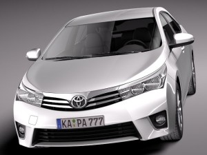 Toyota Corolla Europe Version 2014 3Dモデル
