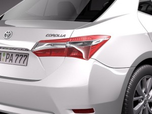 Toyota Corolla Europe Version 2014 3Dモデル