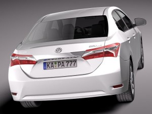 Toyota Corolla Europe Version 2014 3Dモデル
