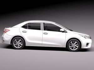 Toyota Corolla Europe Version 2014 3Dモデル