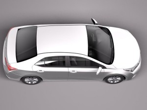 Toyota Corolla Europe Version 2014 3Dモデル