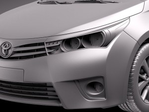 Toyota Corolla Europe Version 2014 3Dモデル